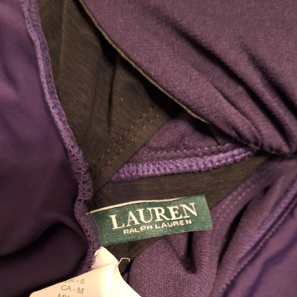 Ralph Lauren Deep Purple Swimsuit - Picture 2 of 6